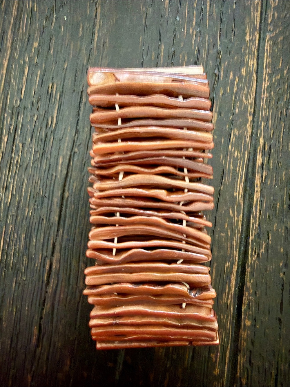Natural Coral Branch Stretch Cuff Bracelet